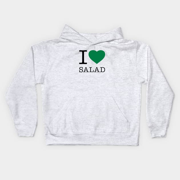 I LOVE SALAD Kids Hoodie by eyesblau